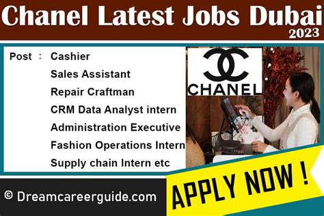 chanel uae careers|chanel job vacancy.